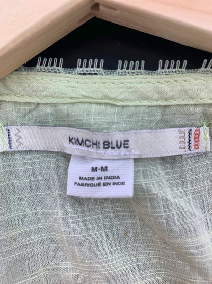 Kimchi Blue Green Short Sleeve Blouse M