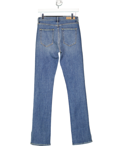 grlfrnd Blue Natalia High Rise Skinny Split Jeans W27