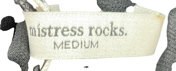 Mistress Rocks Black Layered Mini Skirt UK M