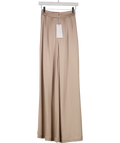 ANNIE OFFICIEL Nude Rosalee Palazzo Trouser Latte Fr36 UK 8