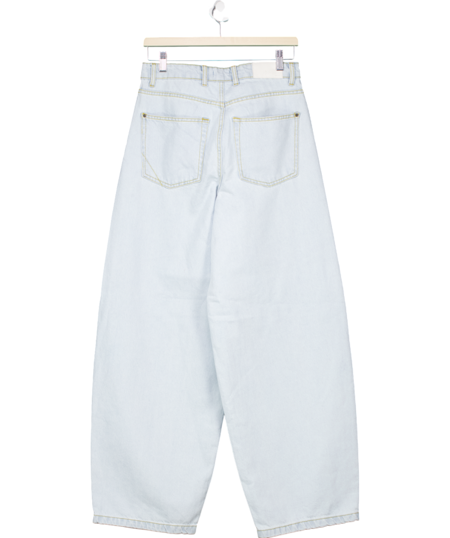 Nasty Gal Light Blue Denim Barrel Leg Jeans UK 10