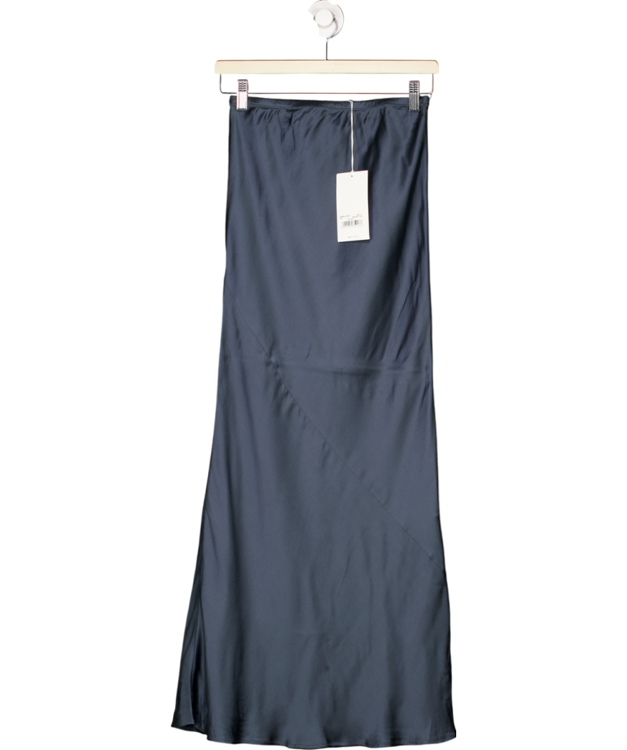 Marle Blue Isabella Silk Maxi Skirt UK 6