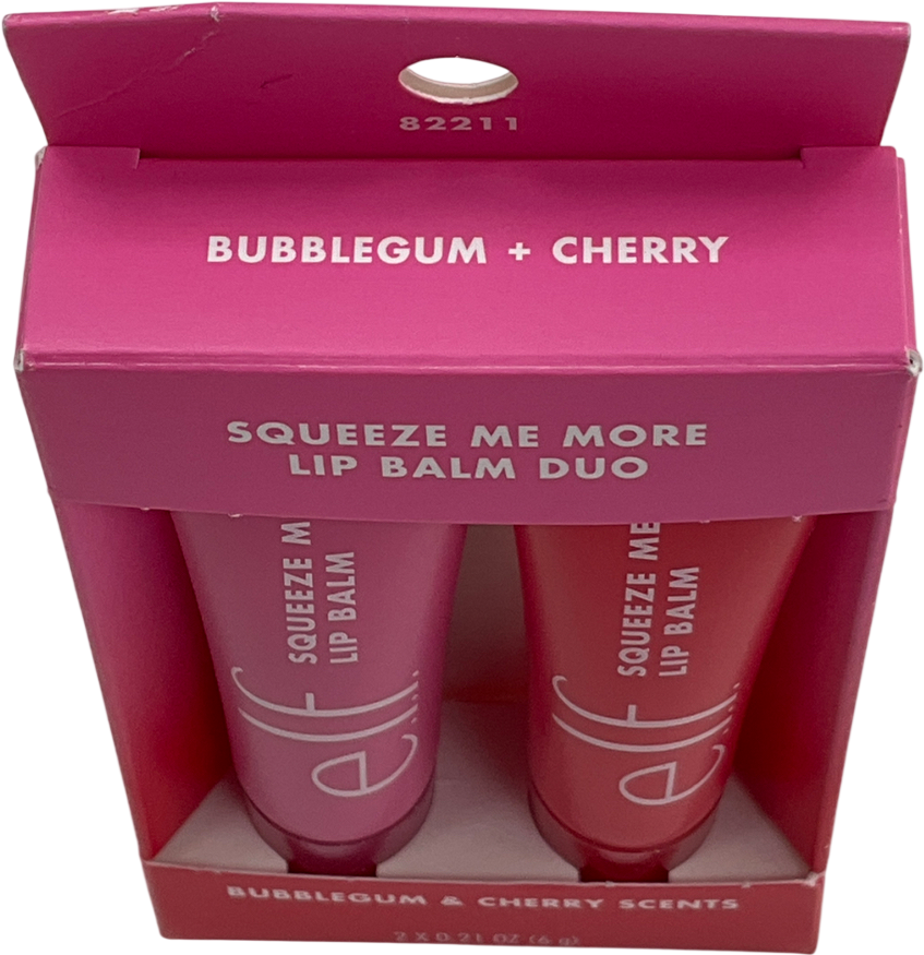 E.L.F Cosmetics Squeeze Me More Lip Balm Duo Bubblegum Cherry 6g