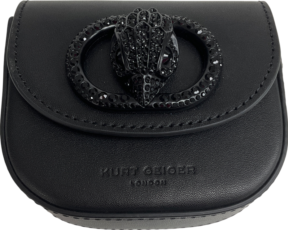 Kurt Geiger Black Micro Drench Chelsea Saddle Bag