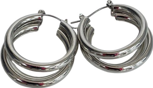 Sliver Twist Hoops