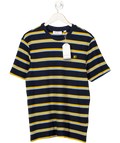 Ben Sherman Textured Stripe Tee In Dark Navy Blue UK S