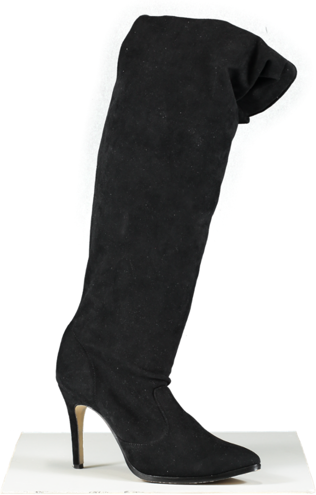 Raye Black Over The Knee Boot UK 8 EU 41 👠