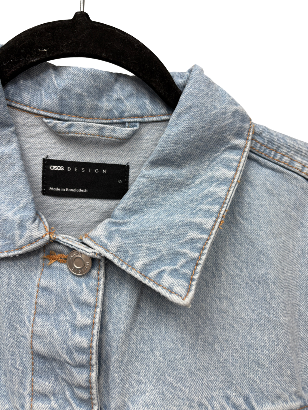 ASOS Blue Oversized Denim Jacket UK S