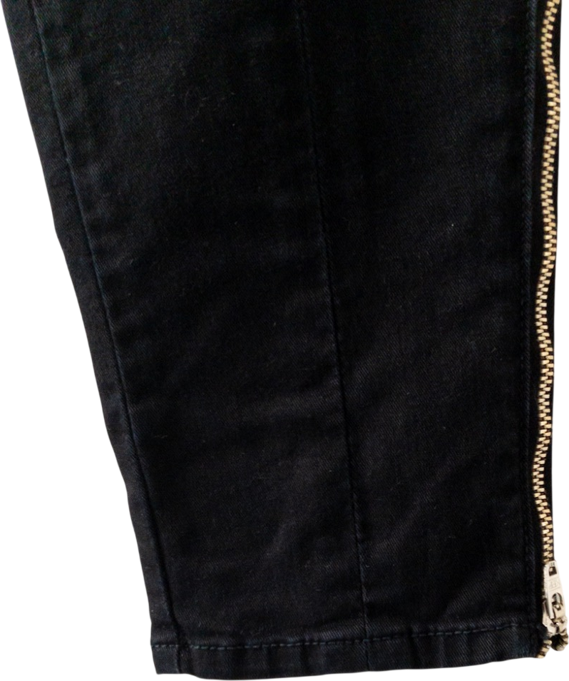 J Brand Houlihan Cargo Pants With Ankle Zip In Black Cotton W26