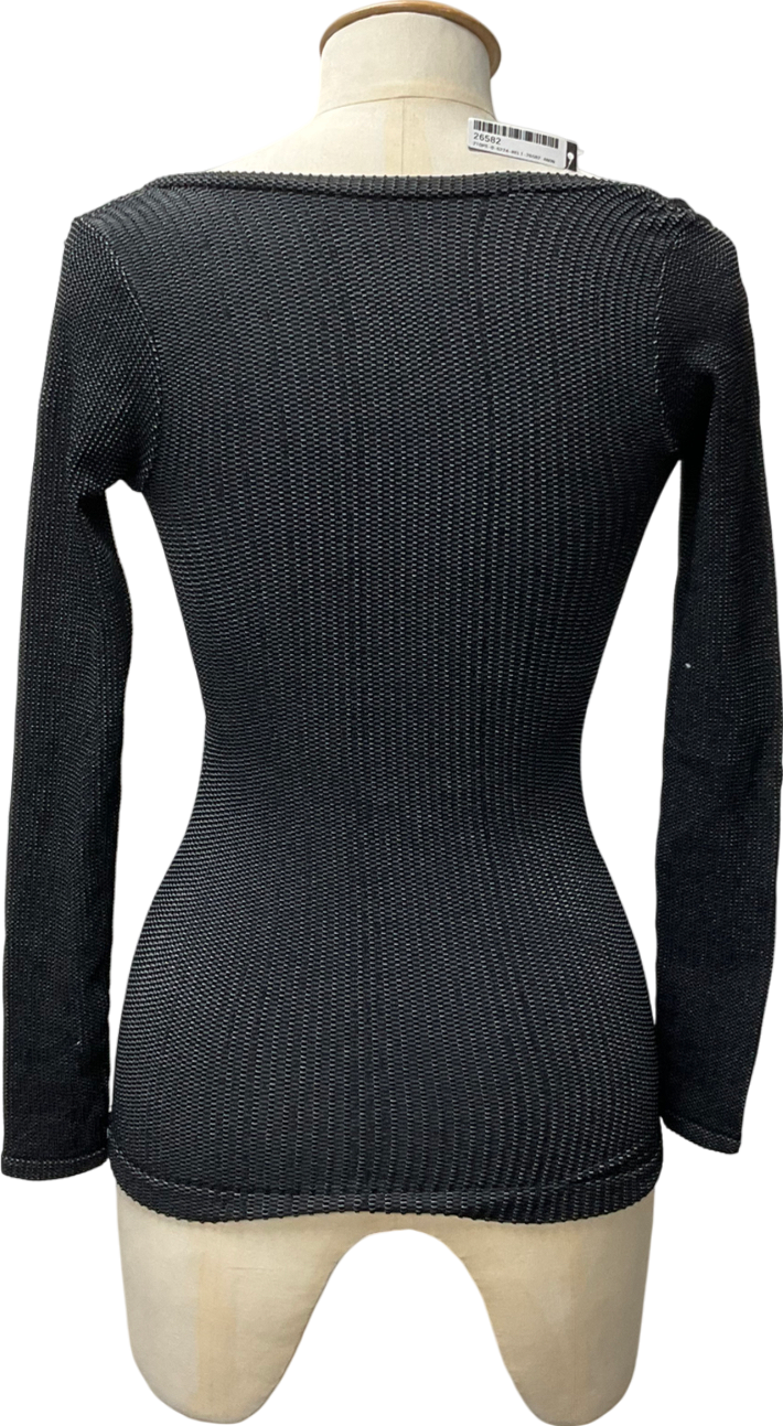 Free People Black Clean Slate Seamless Layering Top UK M/L