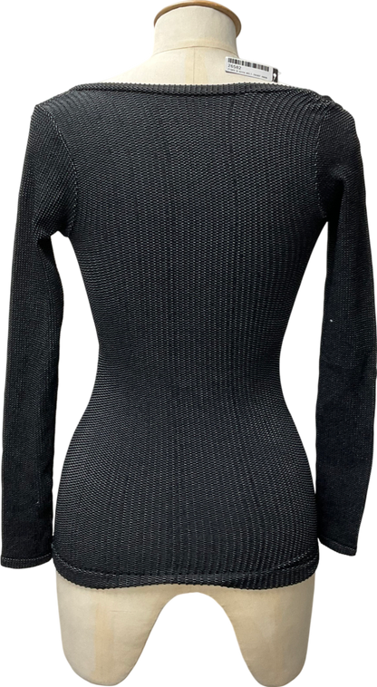 Free People Black Clean Slate Seamless Layering Top UK M/L