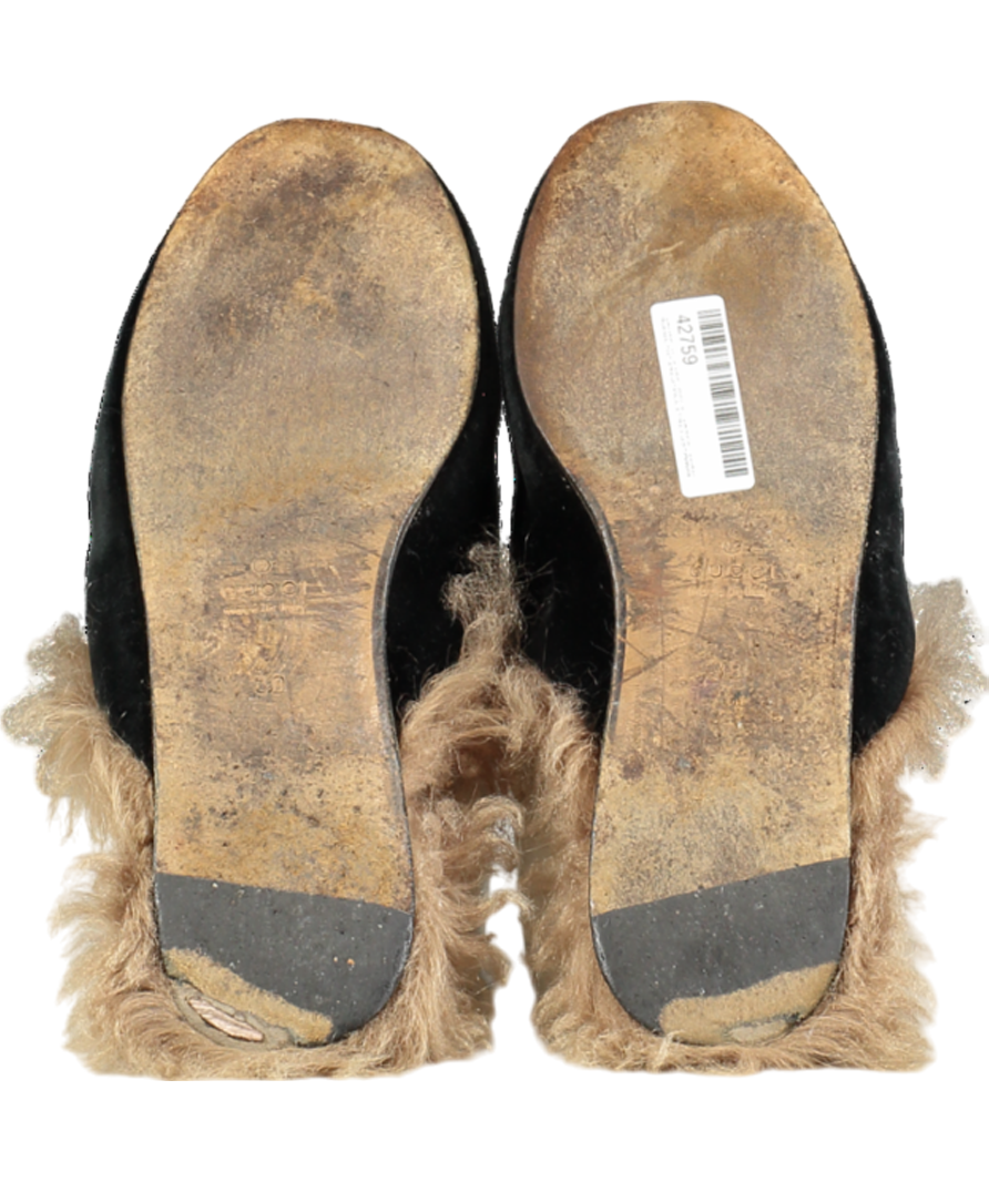 GUCCI Black suede 2015 Re-edition Princeton Mules UK 5 EU 38 👠