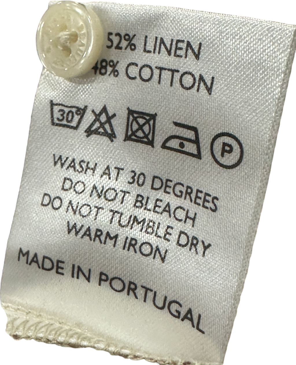 Beaufort & Blake Neutral Check Bouvardia Nehru Shirt L