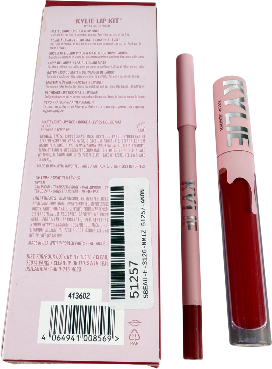 Kylie By Kylie Jenner Matte Lip Kit 3ml