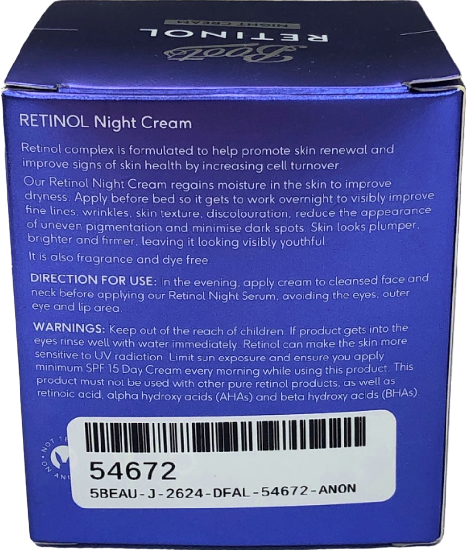 Boots Retinol Night Cream 50ml