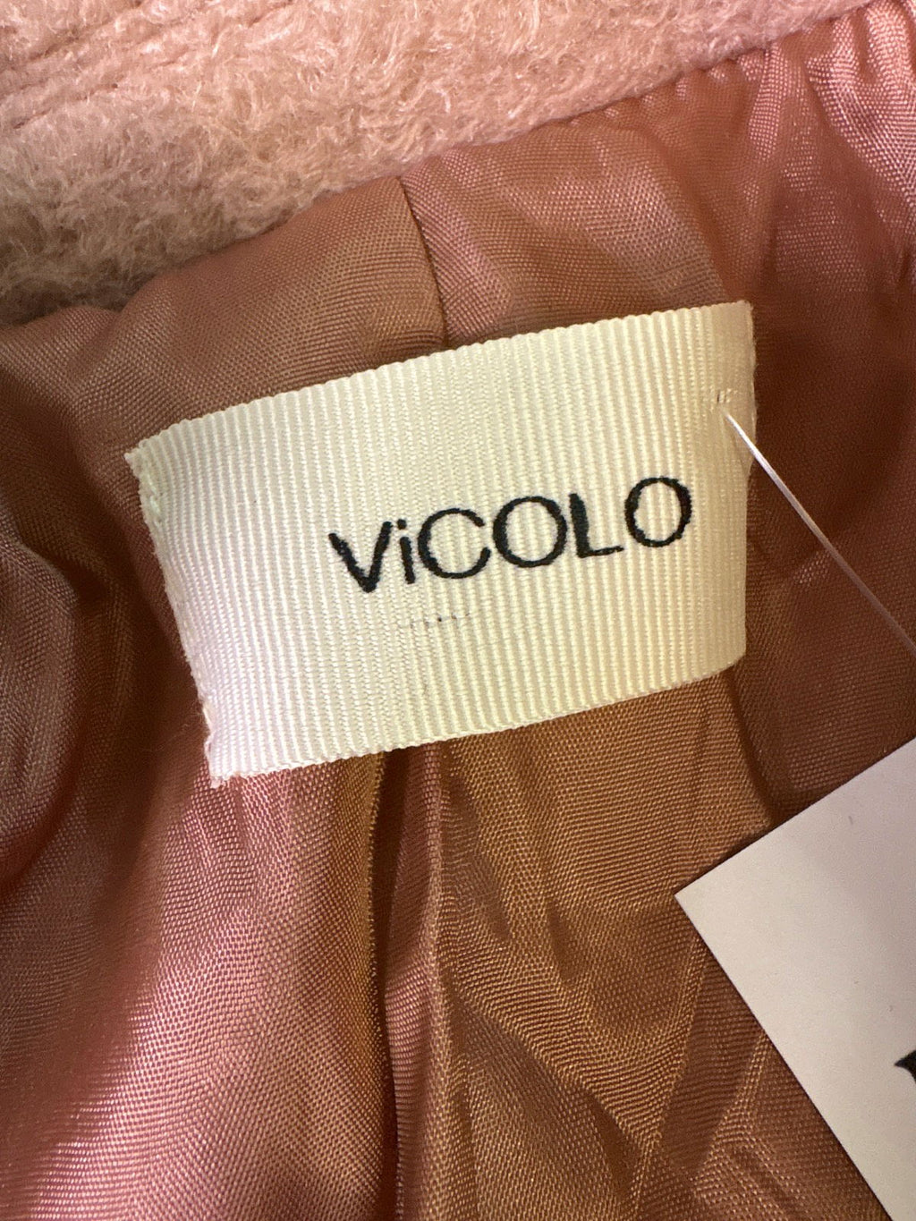 Vicolo Beige Wool Blend Coat UK S
