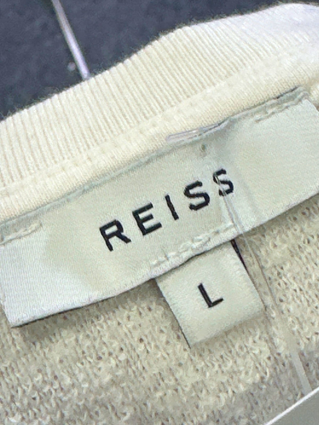 REISS White Crewneck T-shirt L