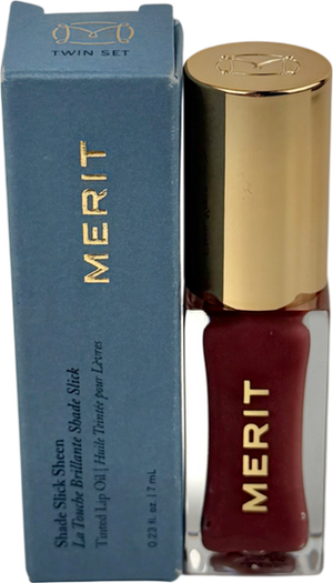 MERIT Shade Slick Tinted Lip Oil Twin Set 7ml
