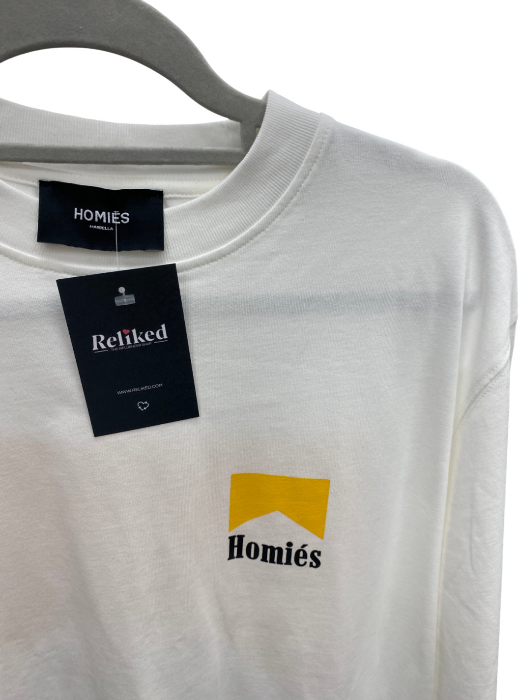 Homies White Long Sleeve Top UK S