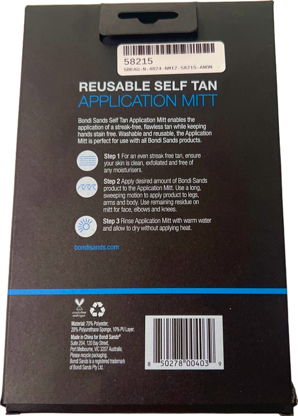 Bondi Sands Reusable Self Tan Application Mitt