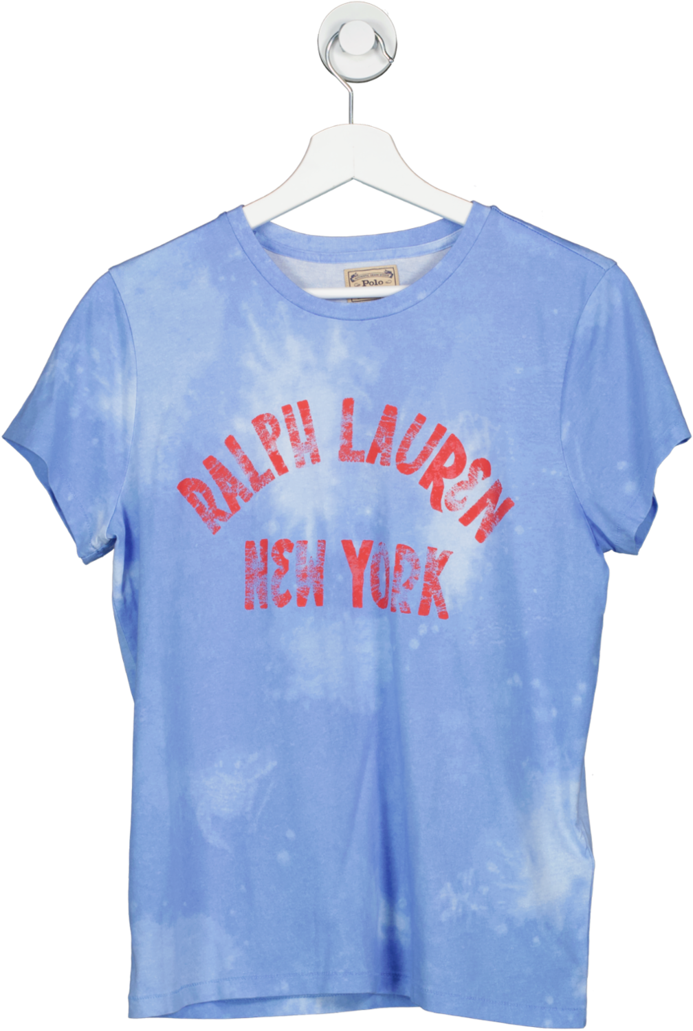 Polo Ralph Lauren Blue “new York” Logo Short Sleeve T-shirt UK M