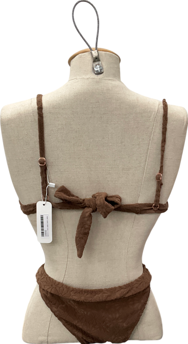 somerfield swim Brown Capri Bikini set UK S