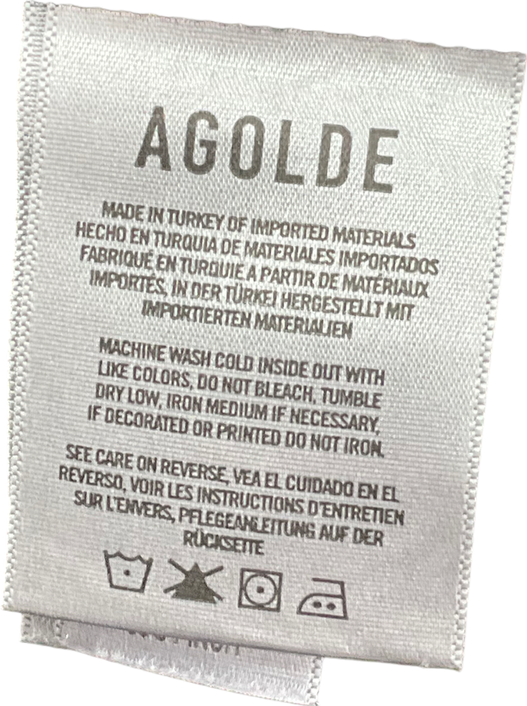 Agolde Black High-Rise Straight Jeans Size W28