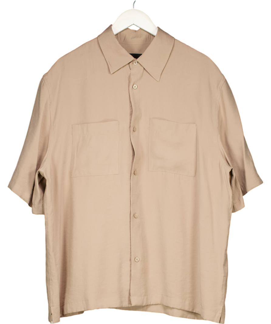 ZARA Brown Short Sleeve Shirt UK XL