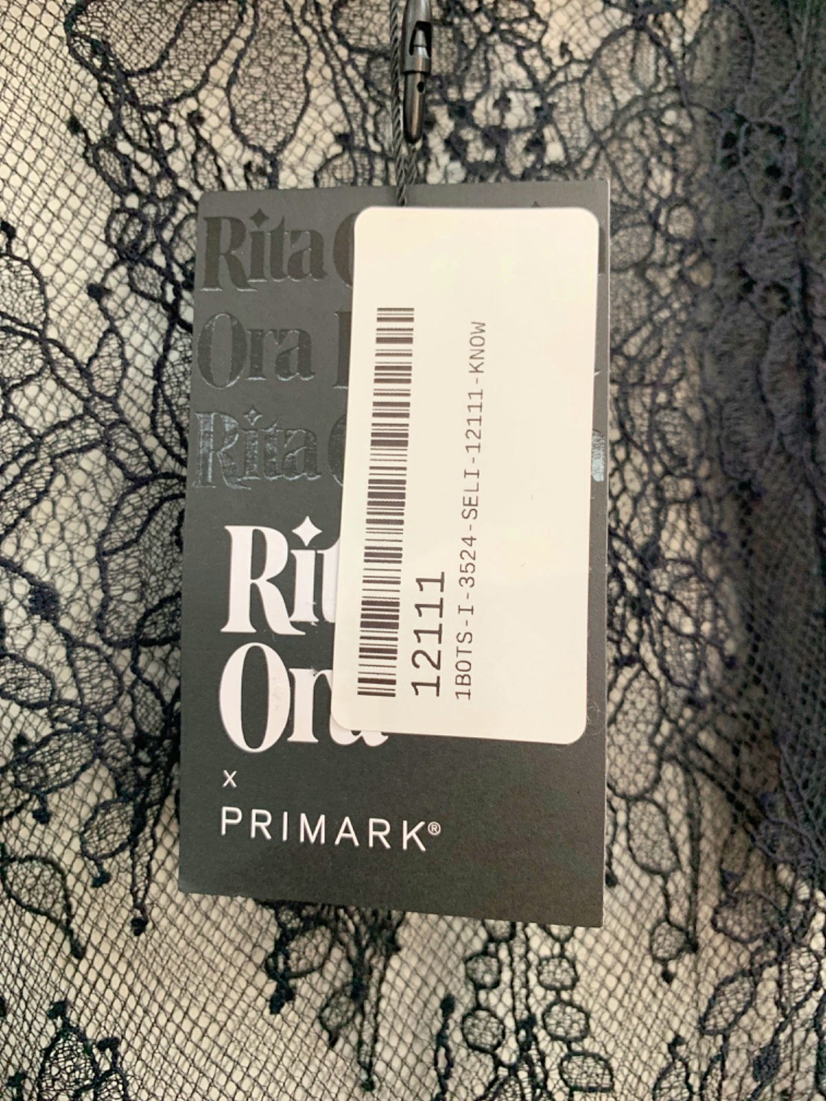 Primark Black Rita Ora Lace Skirt S