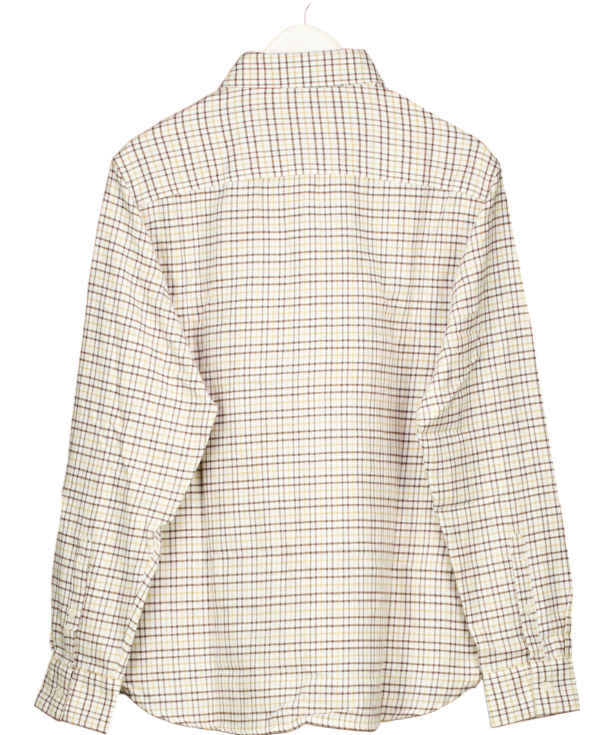 Holland Cooper Ivory Classic Check Button Down Shirt UK M
