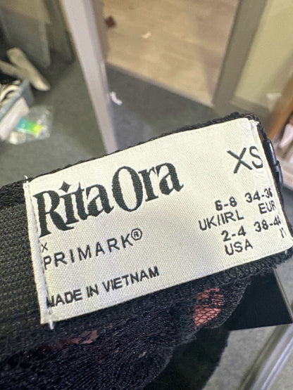 Primark Rita Ora Black Lace Leggings XS