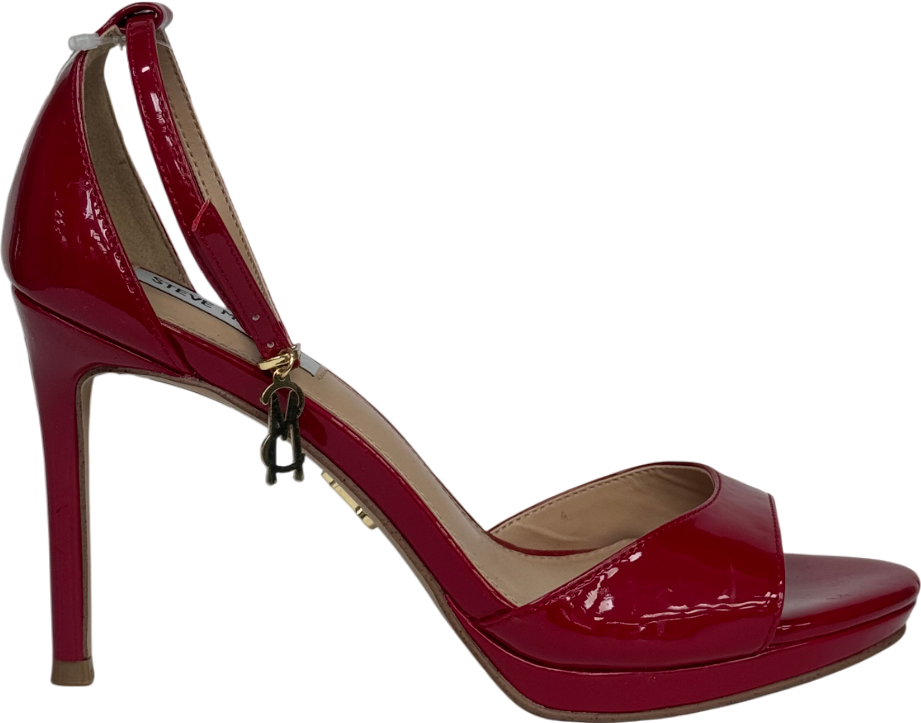 STEVE MADDEN Evers Red Patent Heels UK 6 EU 39 👠
