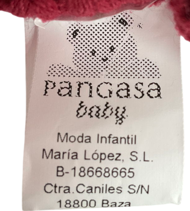 Pangasa Red Faux Fur Pom Pom Beanie Hat