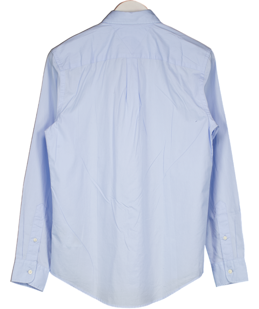 Tommy Hilfiger Flag Logo Poplin Regular Fit Shirt - Sweet Blue UK XS