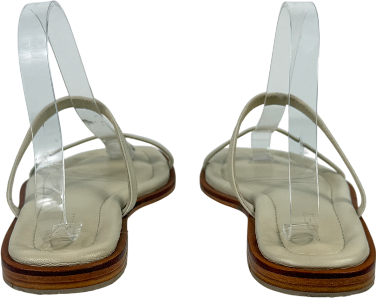 A.emery Cream Lome Leather Sandals UK 7 EU 40
