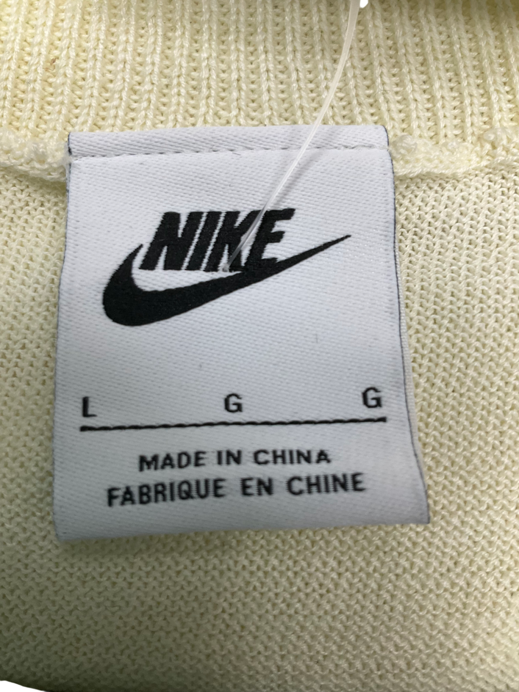 Nike Cream Swoosh Sweater Vest UK L