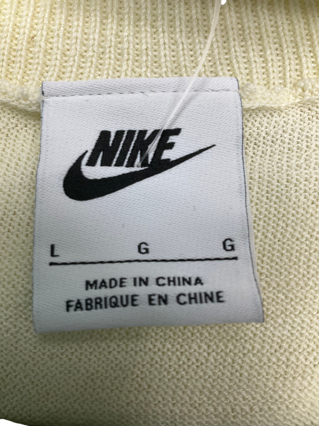 Nike Cream Swoosh Sweater Vest UK L