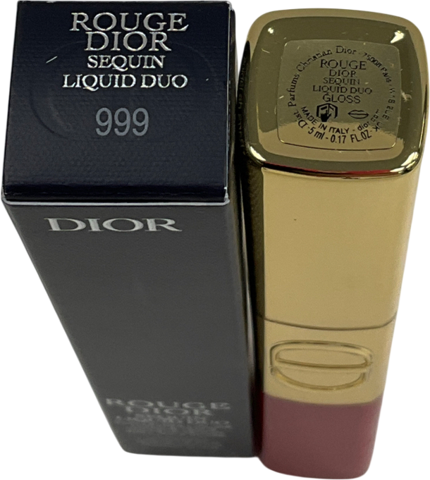 Rouge Dior Sequin Liquid Duo Liquid Lipstick And Gloss Duo 999 6ml