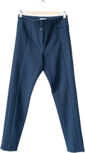 BIMBA Y LOLA Navy Blue High Waisted Tailored Tapered Trousers Fr36 UK 8