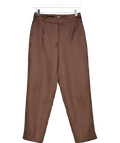 Phase Eight Ltd.edition Chocolate Brown Ivy Brown Satin Cigarette Trousers UK 8