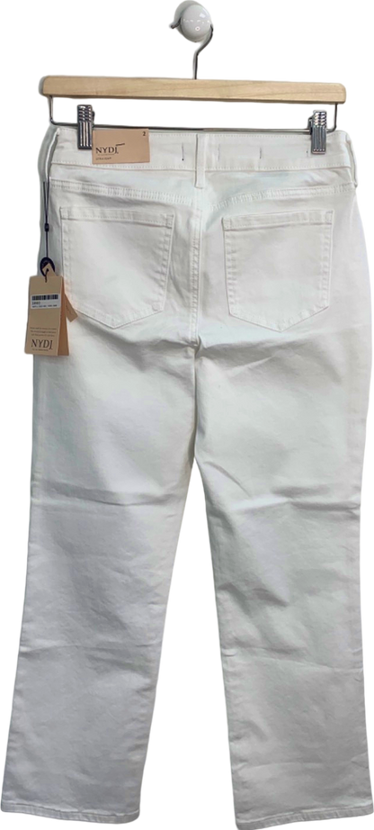 NYDJ White Marilyn Straight Ankle Jeans size UK 6