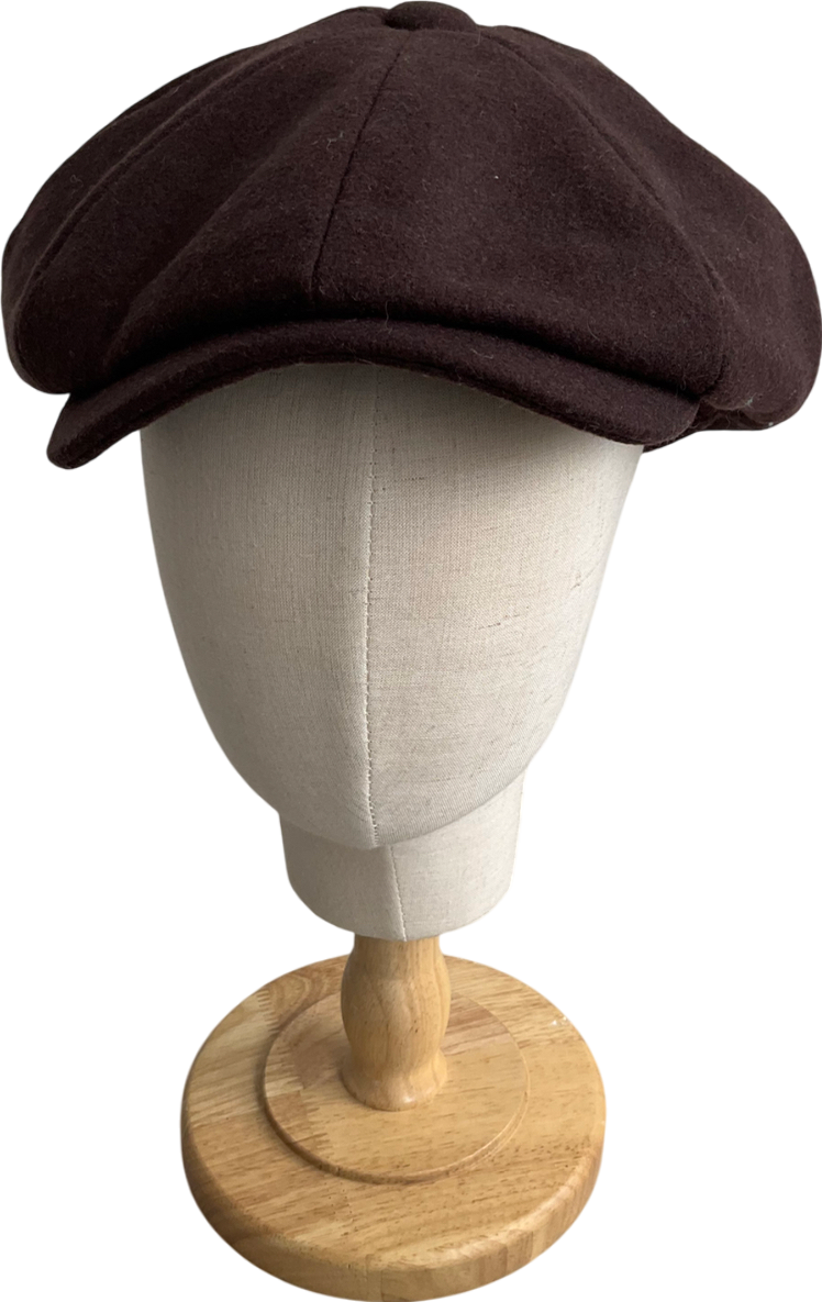 M&S Black X Ian Wright Wool Blend Flat Cap UK S/M