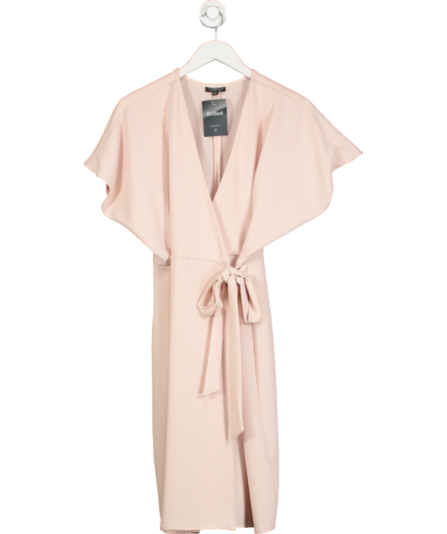 Topshop Pink Wrap Dress UK 12