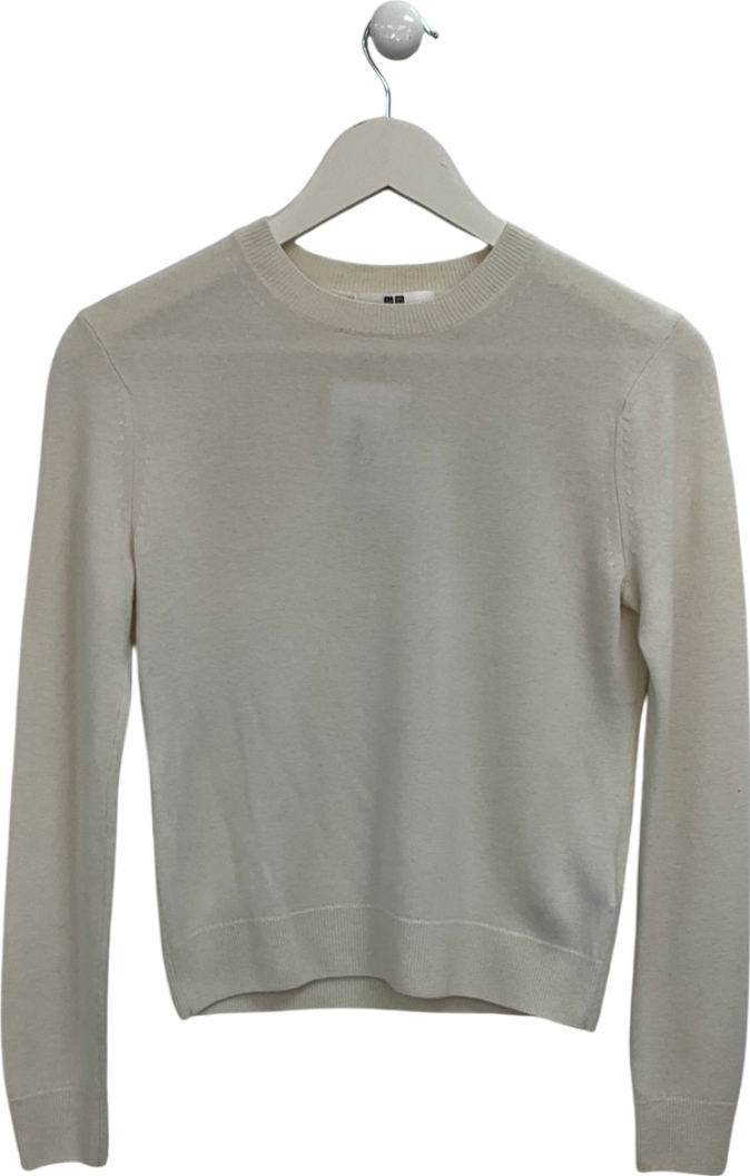 Uniqlo Cream Cashmere Jumper UK XS