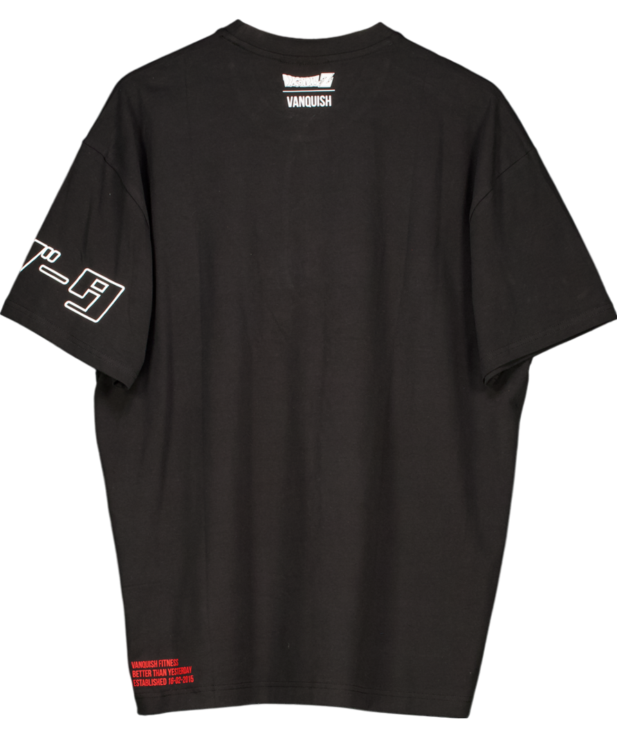 Vanquish Black Dbz Cs Vegeta Oversized T Shirt UK M