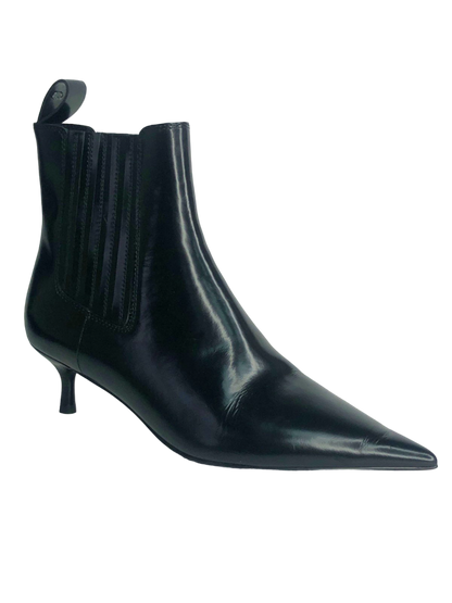 Marc Cain Black Leather Ankle Boots UK 4 EU 37