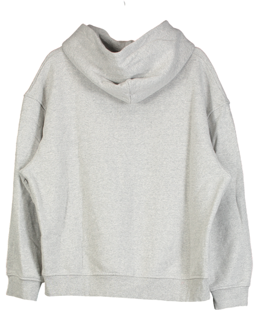 4th & Reckless Grey Courchevel Slogan Oversized Hoodie- Easton UK 10