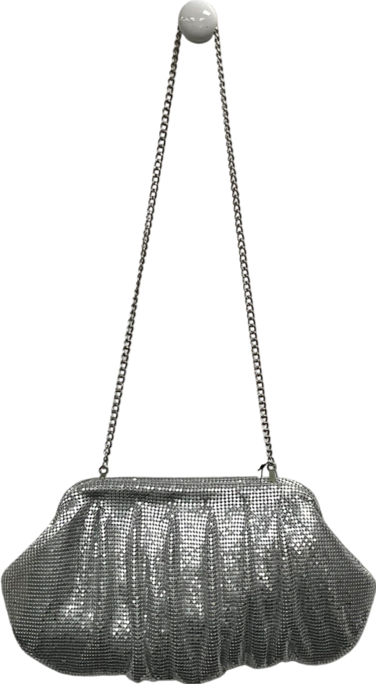 Next Metallic Chainmail Clutch Bag One Size