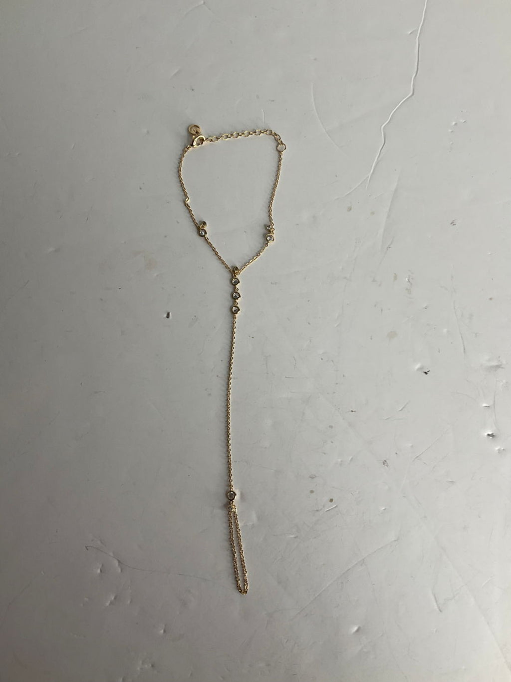 Lili Claspe Gold & CZ Anais Hand Chain