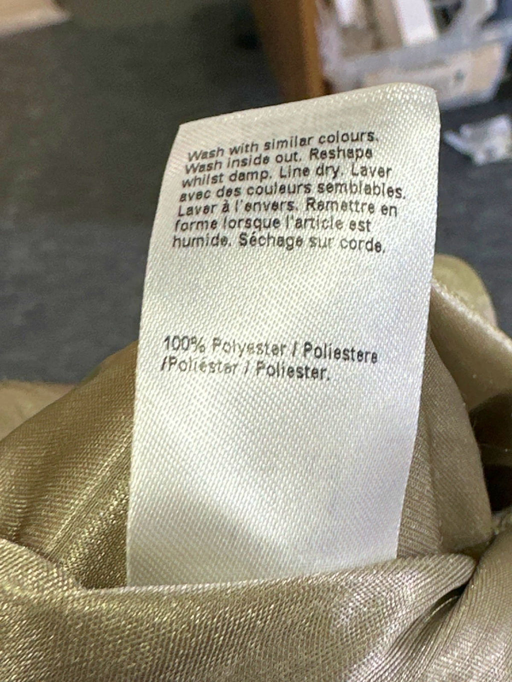 River Island Gold One Shoulder Jumpsuit XS